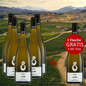 5+1 Set te Pa Reserve Hillside Sauvignon Blanc 2023 - 1 Flasche GRATIS